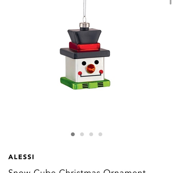 Alessi Snow Cube Ornament - Picture 3 of 5